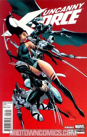 Uncanny X-Force #1 Cover E Incentive J Scott Campbell Variant Cover