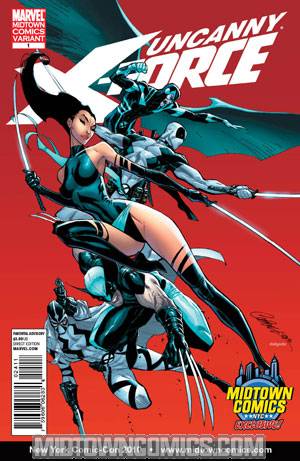 Uncanny X-Force #1 Cover B J Scott Campbell Midtown Comics Exclusive Variant Cover