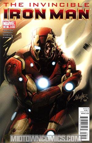 Invincible Iron Man #33 Cover A Regular Salvador Larroca Cover