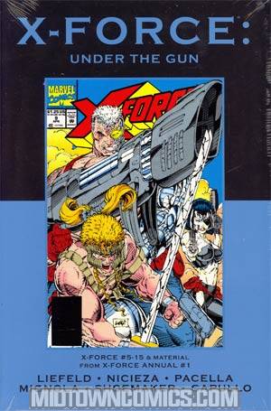 X-Force Under The Gun HC Premiere Edition Direct Market Cover