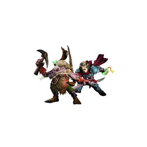 World Of Warcraft Series 8 Gnome Rogue Brink Spannercrank vs Kobold Miner Snaggle 2-Pack Action Figure