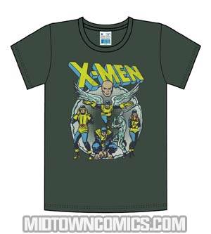 X-Men Classic Five Charcoal T-Shirt Large