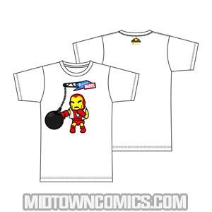 tokidoki x Marvel Iron Boxer White T-Shirt Large