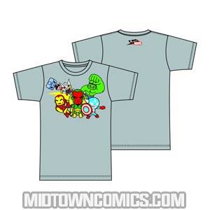 tokidoki x Marvel The Avengers Cement Gray T-Shirt Large