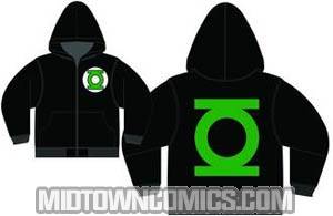 Green Lantern Symbol Previews Exclusive Black Zip-Up Hoodie X-Large