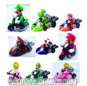 Mario Kart Wii Gacha Pull Backs Display