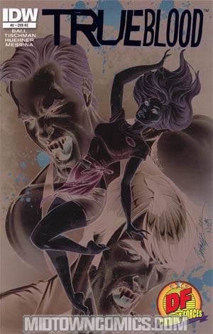 True Blood #2 Cover F DF Exclusive J Scott Campbell Negative Art Cover