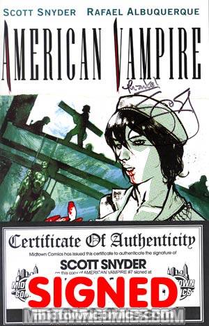 American Vampire #7 Cover B Regular Cover Signed By Scott Snyder