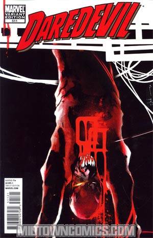 Daredevil Vol 2 #511 Cover B Incentive Jock Vampire Variant Cover (Shadowland Tie-In)