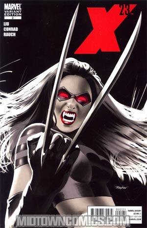 X-23 Vol 2 #2 Cover B Incentive Mike Mayhew Vampire Variant Cover (Wolverine Goes To Hell Tie-In)