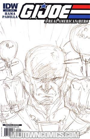 GI Joe A Real American Hero #159 Cover C Incentive Larry Hama Sketch Variant Cover
