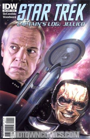 Star Trek Captains Log Jellico #1 Regular JK Woodward Cover