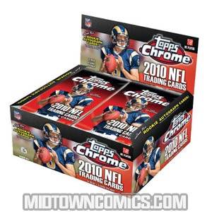 Topps 2010 Chrome Football Trading Cards Box