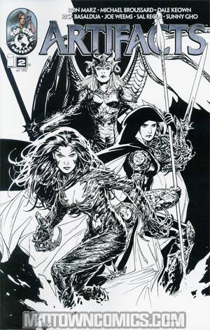 Artifacts #2 Cover H 2nd Ptg Ryan Sook Black & White Variant Cover