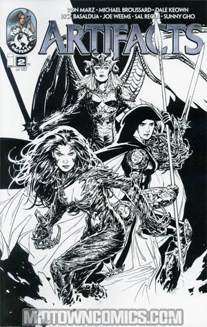 Artifacts #2 2nd Ptg Ryan Sook Black & White Variant Cover