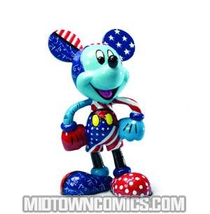 Disney By Romero Britto Mickey Mouse Patriotic Figurine