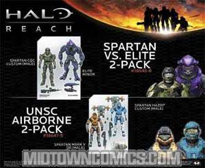 Halo Reach 2-Pack Series 2 UNSC Airborne Action Figures Assortment Case