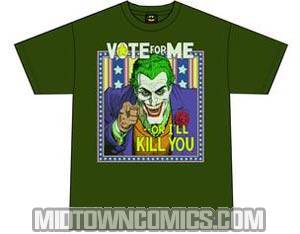 Joker Dark Detective #1 Military Green T-Shirt Large