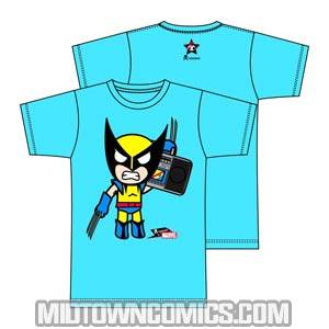 tokidoki x Marvel Boombox Wolverine Turquoise T-Shirt Large