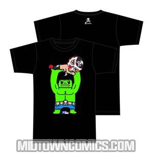 tokidoki x Marvel Hulk Wrestle Black T-Shirt Large