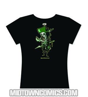 Roman Dirges Worst Pirate Ever Black Juniors T-Shirt Large