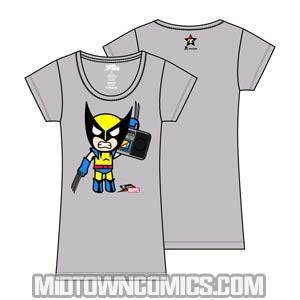 tokidoki x Marvel Boombox Wolverine Silver Juniors T-Shirt Large