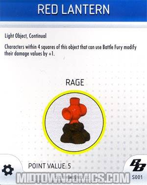 DC HeroClix The Brave & The Bold Red Lantern Battery 3D Object