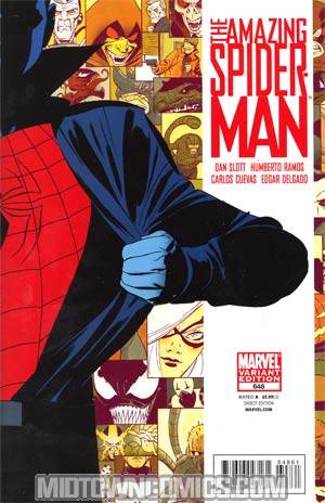 Amazing Spider-Man Vol 2 #648 Cover C Incentive Marcos Martin Wraparoundaround Variant Cover (Spider-Man Big Time Tie-In)