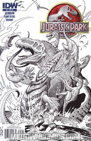 Jurassic Park Redemption #5 Incentive William Stout Sketch Cover