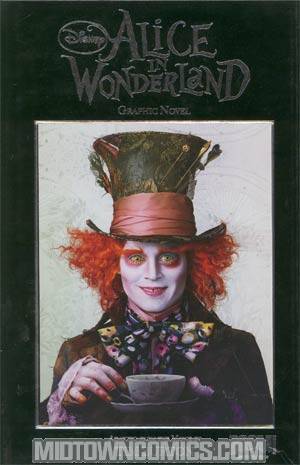 Tim Burtons Alice In Wonderland Graphic Novel HC SDCC Johnny Depp Photo Edition