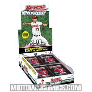 Bowman 2010 Chrome Baseball Trading Cards Box