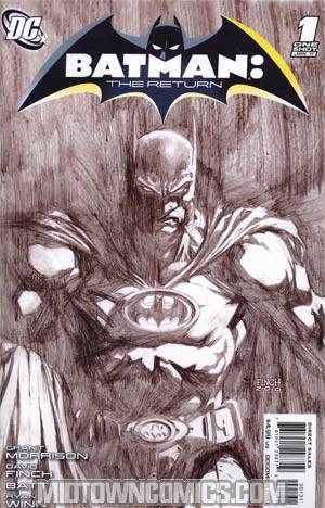 Batman The Return #1 Cover B Incentive David Finch Sketch Cover