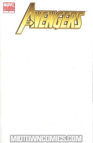 Avengers Vol 4 #7 Cover B Variant Blank Cover