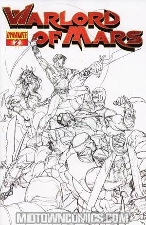 Warlord Of Mars #2 Incentive Joe Jusko Sketch Cover