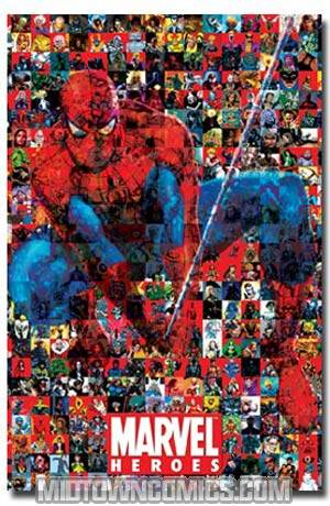 Marvel Spidey Collage Poster