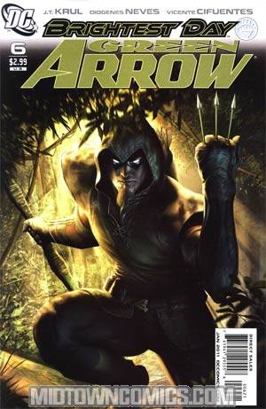 Green Arrow Vol 5 #6 Incentive Rodolfo Migliari Variant Cover (Brightest Day Tie-In)