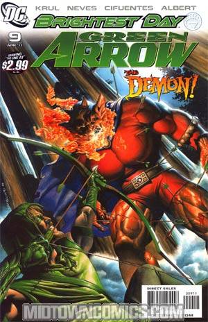 Green Arrow Vol 5 #9 Regular Rodolfo Migliari Cover (Brightest Day Tie-In)