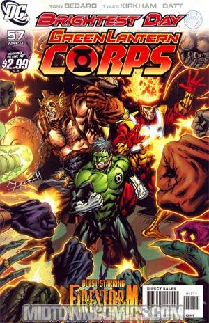 Green Lantern Corps Vol 2 #57 Cover A Regular Tyler Kirkham Cover (Brightest Day Tie-In)