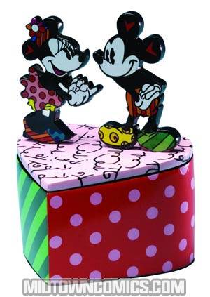 Disney By Romero Britto Mickey & Minnie Lidded Box