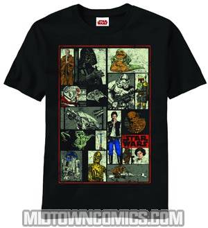 Star Wars Back To Boxes Black T-Shirt Large