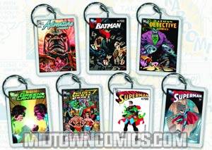 DC Comics 75th Anniversary 7-Piece Keychain Assortment Case