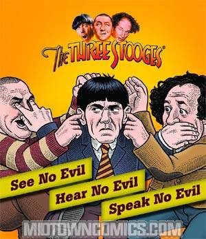 Three Stooges See No Evil Hear No Evil Speak No Evil Kit With Book