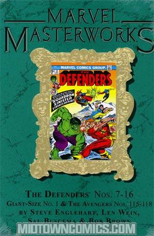 Marvel Masterworks Defenders Vol 2 HC Variant Dust Jacket