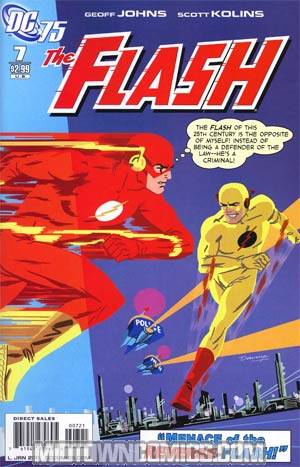 Flash Vol 3 #7 Cover B Incentive DC 75th Anniversary By Darwyn Cooke Variant Cover (Brightest Day Tie-In)