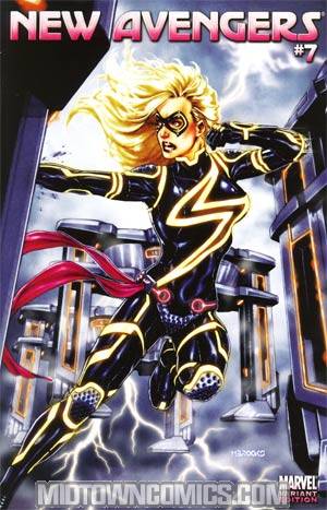 New Avengers Vol 2 #7 Cover B Incentive Mark Brooks Tron Variant Cover