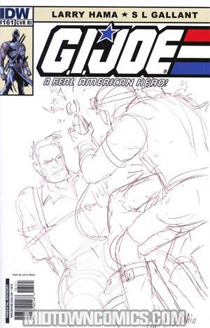 GI Joe A Real American Hero #161 Incentive Larry Hama Sketch Variant Cover