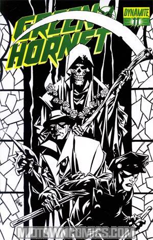 Kevin Smiths Green Hornet #11 Cover F Incentive Phil Hester Black & White & Green Cover