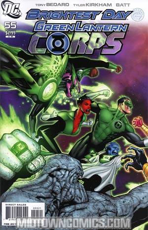 Green Lantern Corps Vol 2 #55 Cover B Incentive Patrick Gleason Variant Cover (Brightest Day Tie-In)