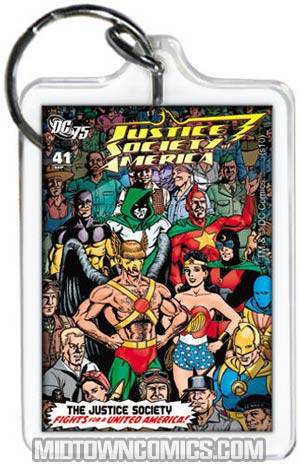 Justice Society of America #41 Cover Acrylic Keychain (65764KR)