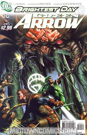 Green Arrow Vol 5 #10 Regular Rodolfo Migliari Cover (Brightest Day Tie-In)